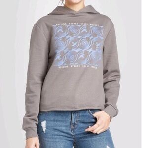 The Rolling Stones | Steel Wheels Cropped Hoodie Size Extra Small